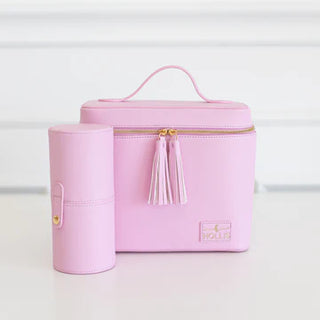 Hollis Lux Make-up Bag in Pixie Pink