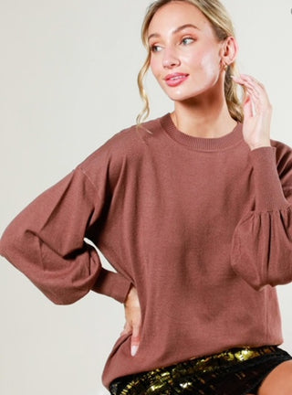 Just Warming Up Taupe Sweater