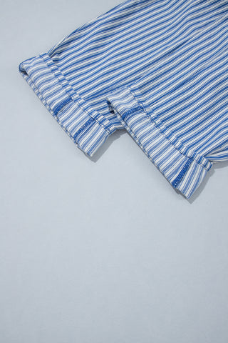 Black Stripe Drawstring Casual Loose Pants
