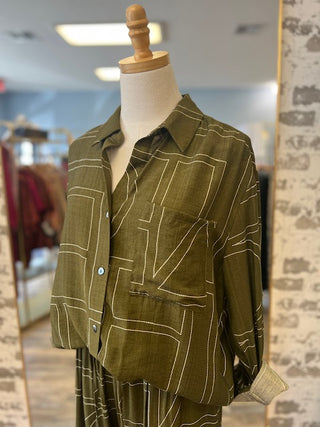 Stitched in Olive Set