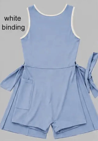 Varsity Tie Dress in Lemon