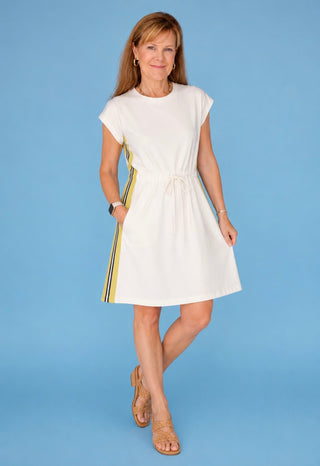 Chartreuse & Ivory Dress