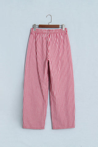 Black Stripe Drawstring Casual Loose Pants